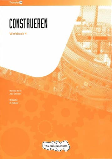 Trnsfer w  Construeren deel Werkboek 4 druk 4 9789006901405, Boeken, Verzenden, Zo goed als nieuw