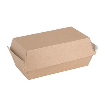 Fiesta Compostable composteerbare hamburgerdoosjes kraft, Verzenden, Nieuw