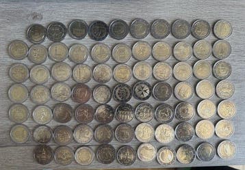 Europa. 2 Euro Various Years (75 coins)