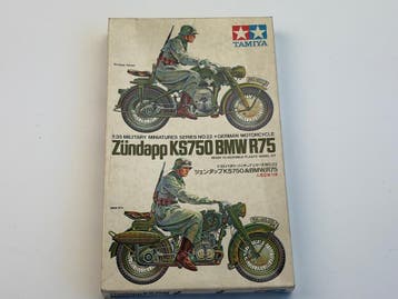 Tamiya | German Motorcycles Zündapp KS750 & BMW R75 | 1:35, Verzenden, Nieuw