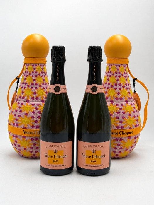 Veuve Clicquot, veuve sun Totem rosé - Champagne Brut - 2, Verzamelen, Wijnen