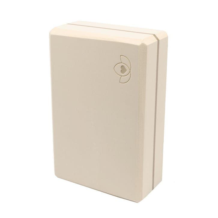 Yoga blok high density creme - Lotus, Sport en Fitness, Overige Sport en Fitness, Nieuw, Verzenden