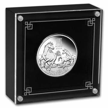 Lunar III - Year of the Horse - 1 oz 2026 Proof, Verzenden, Losse munt, Zilver