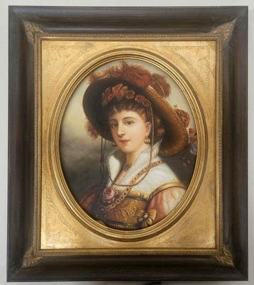 Europese school (XX) - Nobildonna, Antiek en Kunst, Kunst | Schilderijen | Klassiek