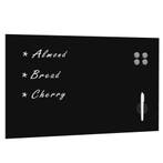 vidaXL Schoolbord voor aan de wand magnetisch 100x60 cm glas, Verzenden, Nieuw in verpakking