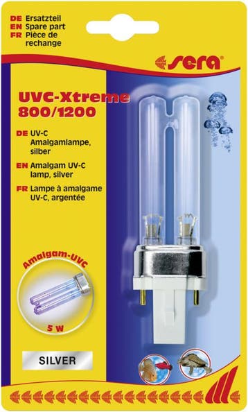 sera UV-C-amalgaamlamp 5 W voor UVC-Xtreme zilver, Ophalen of Verzenden, Nieuw