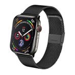 Apple Watch Milanese Bandje Zwart 42/41/40/38mm, Ophalen of Verzenden, Nieuw