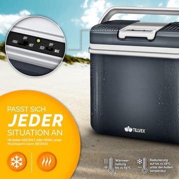 Koelbox Elektrisch – 12V en 230 volt - Coolbox - Frigobox -, Caravans en Kamperen, Koelboxen, Verzenden, Zo goed als nieuw