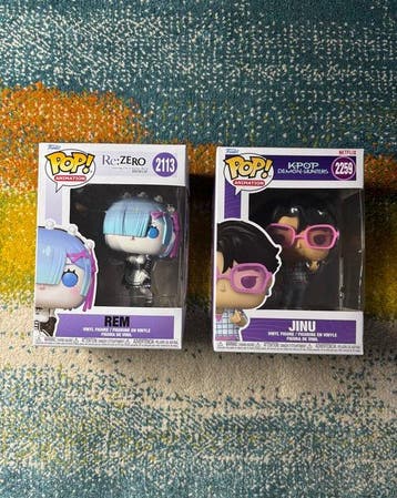 Funko - Funko Pop (Set di 2) - Rem #2113 (Re:ZERO) & Jinu, Antiek en Kunst
