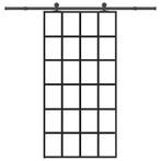 vidaXL Schuifdeur met beslagset 102x205 cm aluminium en, Doe-het-zelf en Verbouw, Deuren en Horren, Verzenden, Nieuw