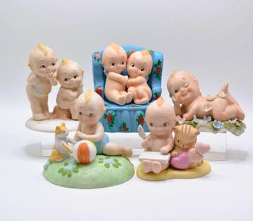 Jesco, Capodimonte - Beeldje - Conjunto de 5 Kewpie -