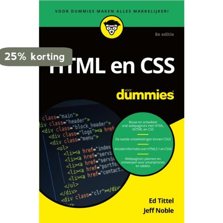 HTML en CSS voor Dummies / Voor Dummies - Ed Tittel, Boeken, Informatica en Computer, Gelezen, Verzenden