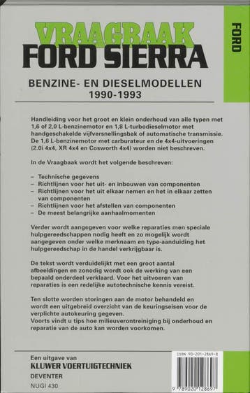 Vraagbaak Ford Sierra / Autovraagbaken 9789020128697, Verzenden, Gelezen