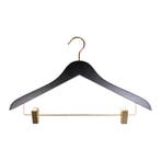 Hanger black Helena 44 cm Gold hook/clips