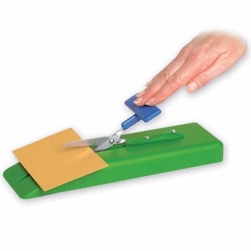 Tafelschaar op plastic voet | Schaar eenhandig gebruik | Zel, Ophalen of Verzenden, Nieuw