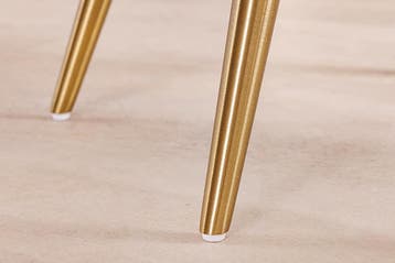 Retro Stoel MIA CASA beige corduroy champagne goud, Ophalen of Verzenden, Nieuw