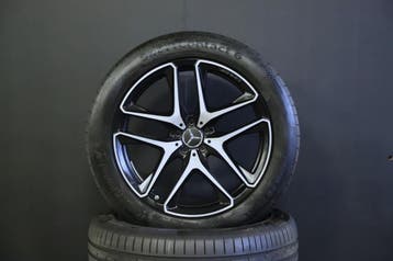 Velgen Mercedes-Benz GLE-Klasse AMG Continental Zomerbanden, Ophalen, Gebruikt, Banden en Velgen, 21 inch