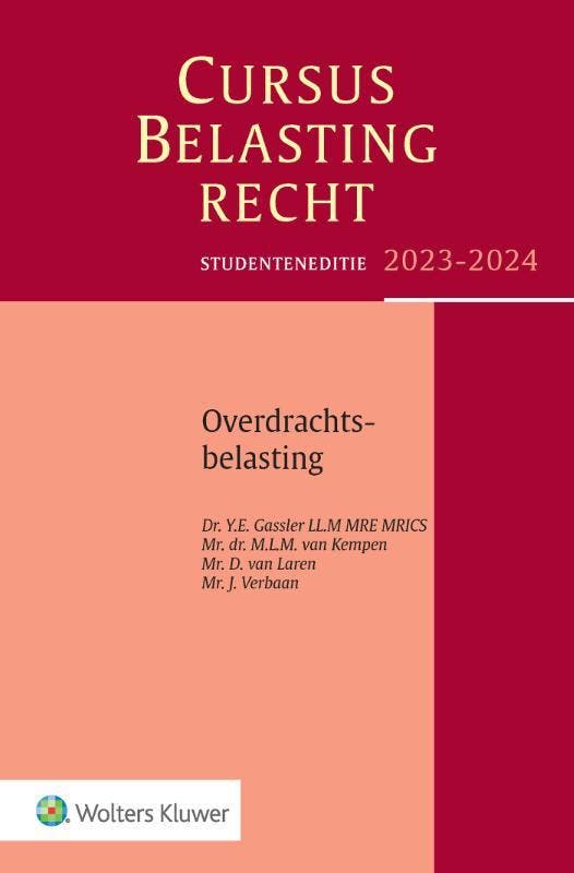 Studenteneditie cursus belastingrecht overdrac 9789013171945, Boeken, Studieboeken en Cursussen, Zo goed als nieuw, Verzenden
