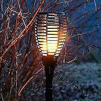 Unieke accu-aangedreven tuin fakkel met led lampen., Kunststof, Minder dan 50 watt, Staande lamp, Nieuw