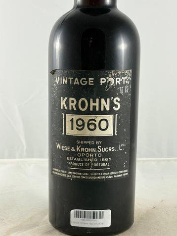 1960 Krohns - Vintage Port - Porto - 1 Fles (0,75 liter), Nieuw
