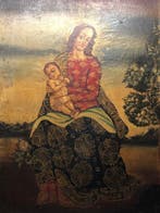 Escuela cuzqueña (XX) - Virgen con el Niño