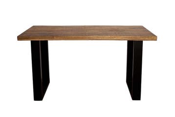 Design consoletafel IRON CRAFT 115cm mangohout ijzeren, Huis en Inrichting, Tafels | Sidetables, Ophalen of Verzenden, Nieuw