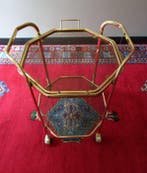 Serveerwagen - Verguld messing