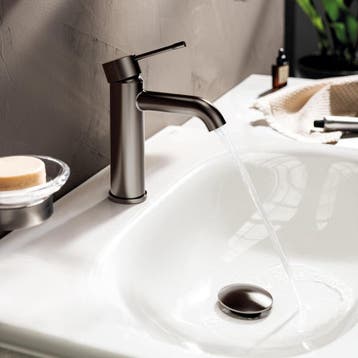 GROHE Essence Wastafelkraan - Lage uitloop - Hard graphite, Huis en Inrichting, Ophalen of Verzenden, Zo goed als nieuw