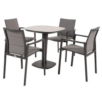 Manolo Cortina dining tuinset 75x75xH75 cm 5 delig keramiek, Ophalen of Verzenden, Nieuw