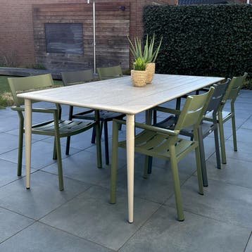 *WOONWINKEL* Tuintafel 200 X 98 Khaki, Verzenden, Nieuw