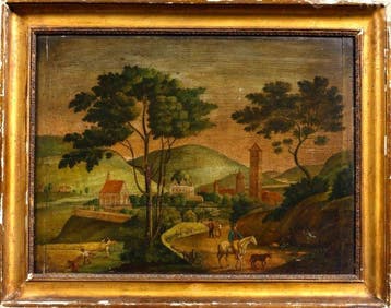 Continental School (XVIII-XIX) - Idyllic Bucolic Landscape