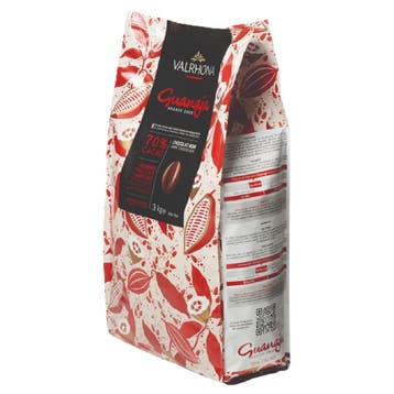 Valrhona Chocolade Druppels Puur Guanaja (70%) 3kg, Verzenden, Nieuw