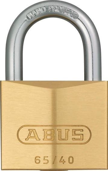 Abus hangslot 65/40 messing, Verzenden, Nieuw