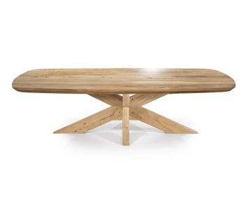 Eleonora Salontafel Nikki Deens ovaal Acacia 130x70cm -, Ophalen of Verzenden, Nieuw