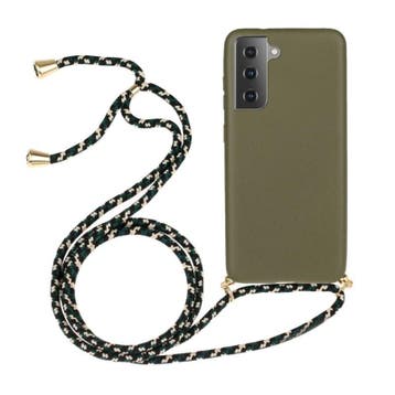 Galaxy S21 Crossbody TPU Hoesje met Koord Groen, Ophalen of Verzenden, Nieuw