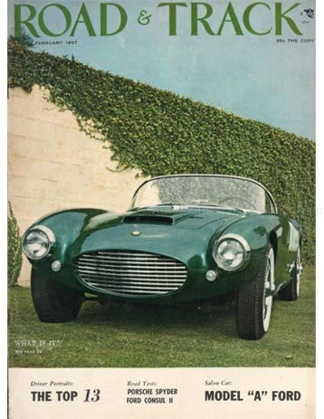 1957 ROAD AND TRACK MAGAZINE FEBRUARI ENGELS, Boeken, Auto's | Folders en Tijdschriften, Nieuw, Author