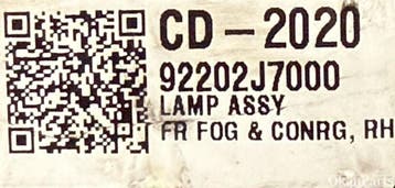 Kia Ceed III rechter mistlamp rechts 92202J7000, Ophalen, Gebruikt, Kia