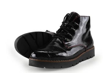 Rieker Veterboots in maat 39 Rood, Verzenden, Overige typen, Zo goed als nieuw, Rood