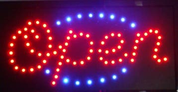 OPEN LED bord lamp verlichting lichtbak reclamebord #B10, Verzenden, Nieuw in verpakking