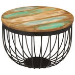 vidaXL Salontafel Ø 50x35 cm massief gerecycled hout en, Huis en Inrichting, Tafels | Salontafels, 50 tot 100 cm, Verzenden, Nieuw