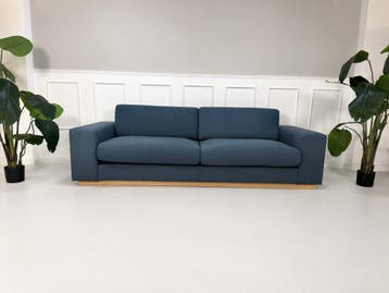 Bolia Sepia Sofa Designerstof Grijs Bank 3-zits Slaapbank, Driepersoons, Ophalen of Verzenden, Zo goed als nieuw, Rechte bank