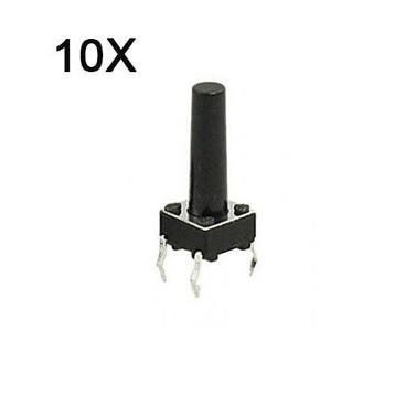 10 Drukknopjes Moment  Microswitch 6x6x8  Microschakelaar..., Verzenden, Nieuw