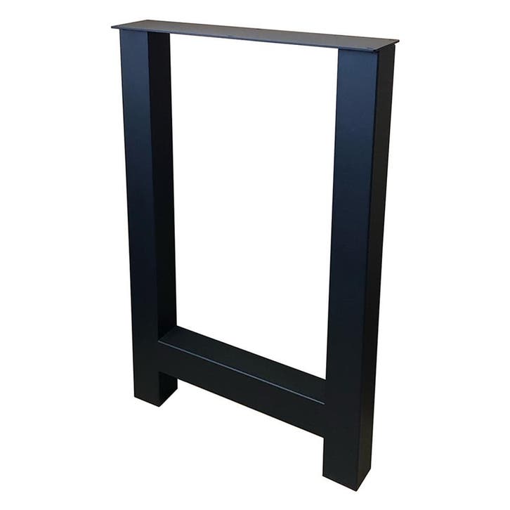 Stalen H tafelpoot zwart 60 bij 8 cm en hoogte 90 cm  (8 x 8, Huis en Inrichting, Tafelonderdelen, Ophalen of Verzenden