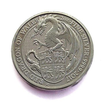 Verenigd Koninkrijk. 5 Pounds 2017 - Red Dragon of Wales