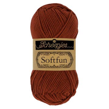 Scheepjes Softfun - 2650 Rust - Haakgaren / Breigaren, Ophalen of Verzenden, Nieuw, Breien of Haken, Wol of Garen