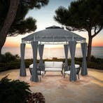 Tuinpaviljoen Siana Ø 3.5m - antraciet, Verzenden, Nieuw