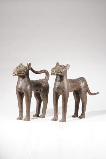 Een bronzen beeld - Benin - Nigeria