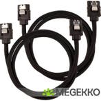 Corsair CC-8900252 SATA-kabel 2 stuks 0,6m Zwart, Verzenden, Nieuw