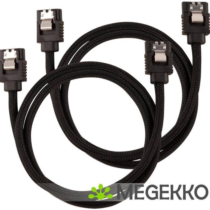Corsair CC-8900252 SATA-kabel 2 stuks 0,6m Zwart, Computers en Software, Overige Computers en Software, Nieuw, Verzenden