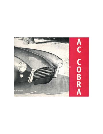 1963 AC COBRA BROCHURE ENGELS, Nieuw, Author